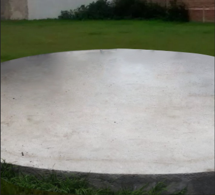 Loza de cimentación de un glamping